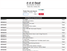 Tablet Screenshot of d-d-d-dead.com